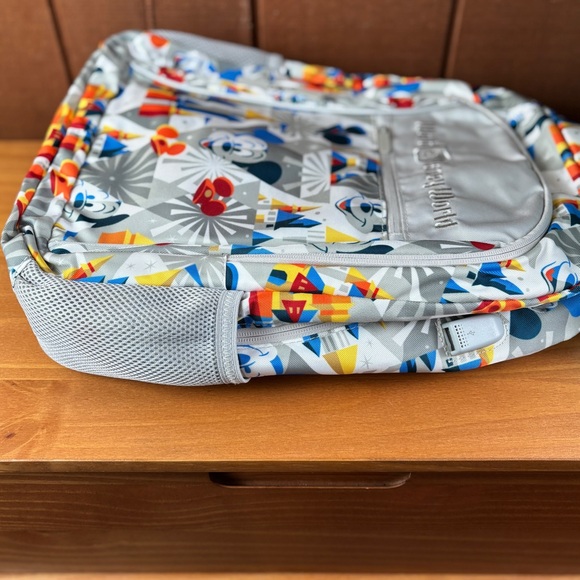 Disney Parks Disneyworld Gray and Multicolor Mickey Mouse and Castle Backpack - Picture 7 of 11